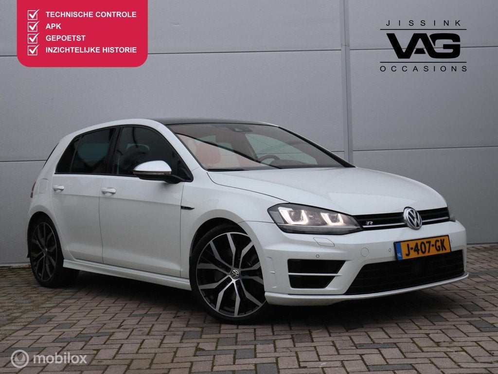 Volkswagen Golf 2.0 TSI R 4Motion Pano LED Camera Leer 19 in, Auto's, Volkswagen, Bedrijf, Te koop, Golf, 4x4, ABS, Achteruitrijcamera