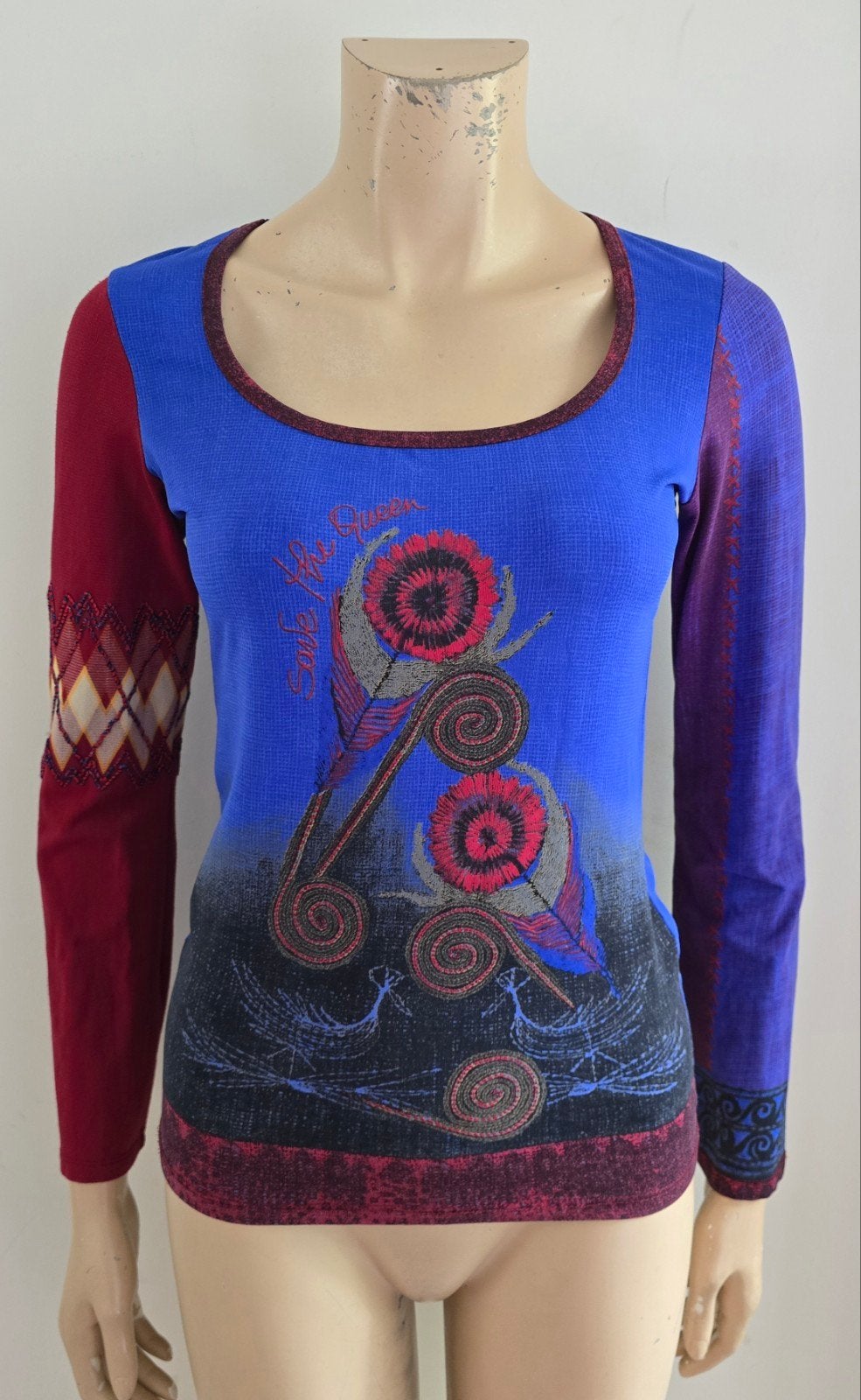 Save the Queen! Shirt met lange mouwen, maat M, Maat 38/40 (M), Meerkleurig, Save the Queen!, Ophalen of Verzenden
