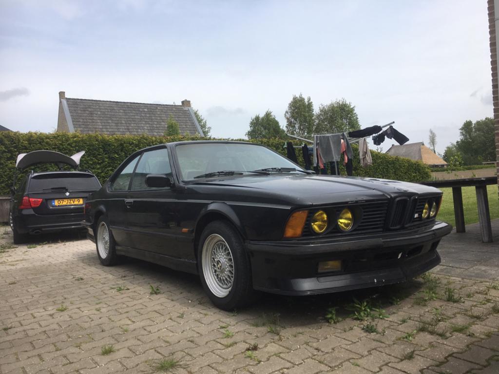 BMW 628CSI project voor onderdelen met papieren belgie, Ophalen, Gebruikt, Voor, Bumper