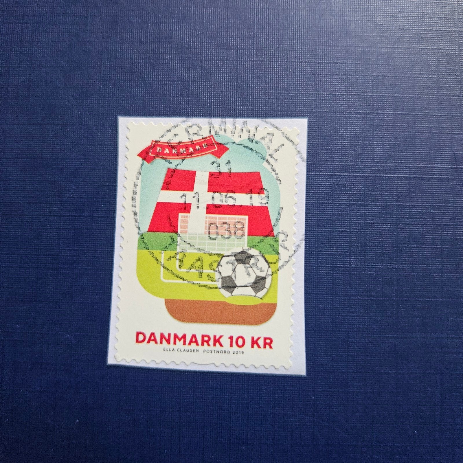 Denemarken nr 1965 op papier, Ophalen of Verzenden, Denemarken, Gestempeld