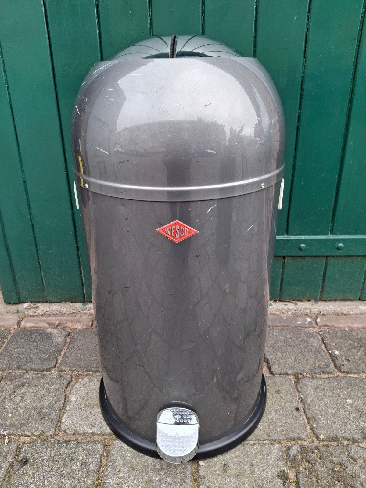 Wesco Kickmaster Pedaalemmer - Lichtgrijs, Ophalen, Gebruikt, Met pedaal, 30 tot 40 liter