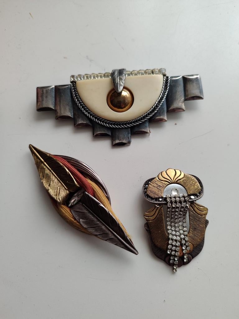 Ermani bulatti  en langani  design broches, Sieraden, Tassen en Uiterlijk, Ophalen of Verzenden, Zo goed als nieuw, Overige kleuren