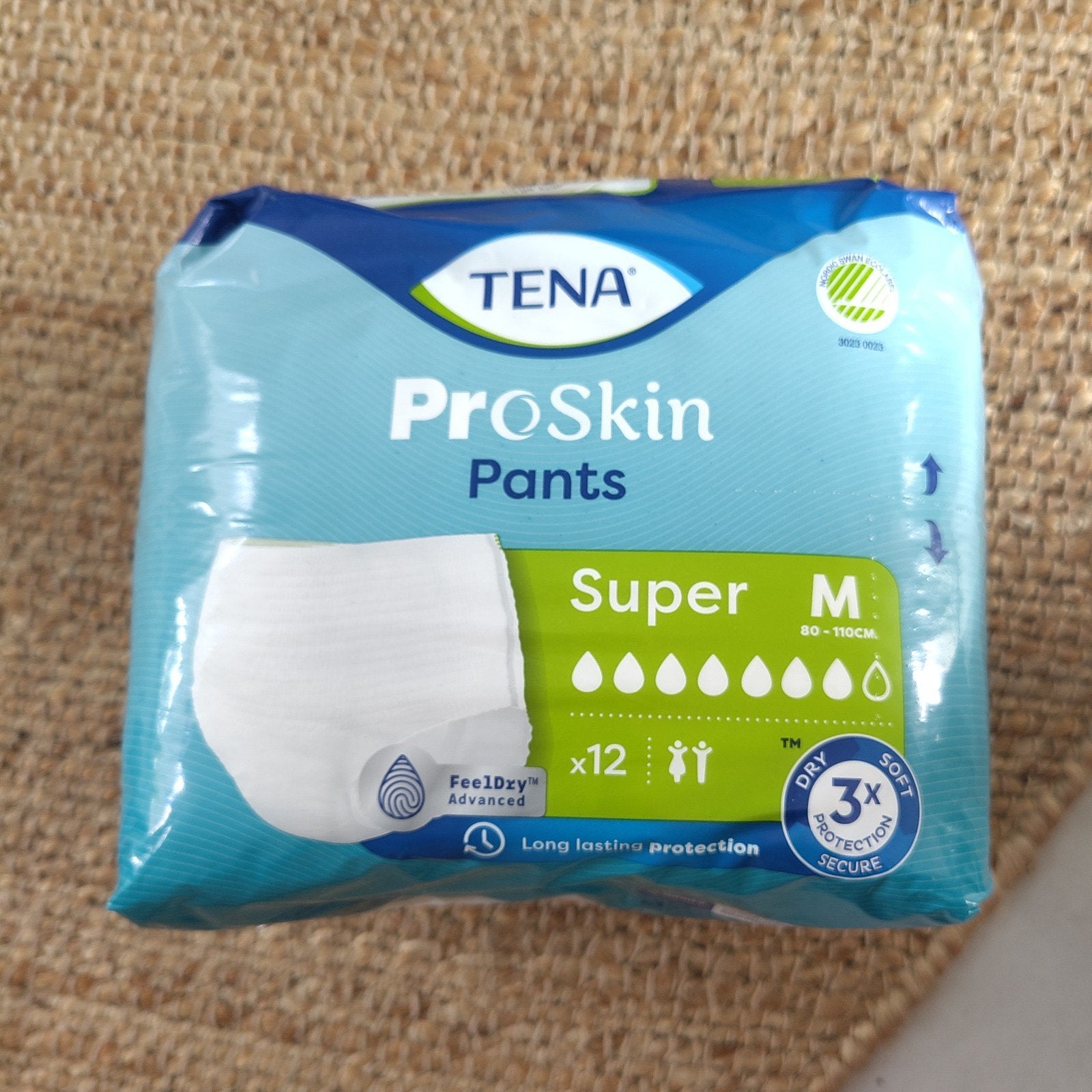 6x12 Tena pro skin incontinentie broekjes m/v super, Ophalen, Nieuw