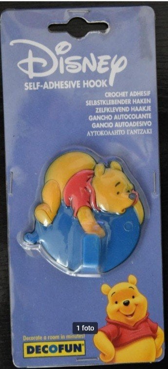 kleding haak Disney Winnie de Pooh zelfklevend Nieuw decofun, Ophalen of Verzenden, Winnie de Poeh of vrienden, Nieuw, Tas, Koffer of Zak