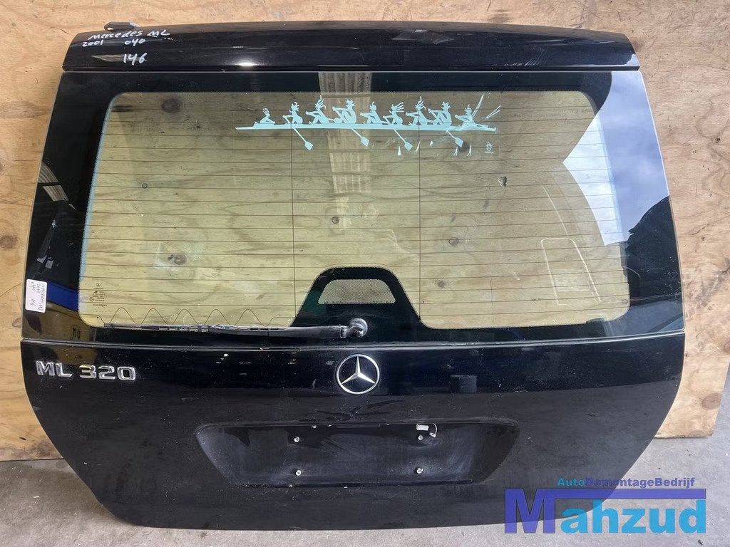 MERCEDES ML W163 Zwart 040 Achterklep achterdeur 1998-2005, Auto-onderdelen, Carrosserie en Plaatwerk, Deur, Mercedes-Benz, Achter
