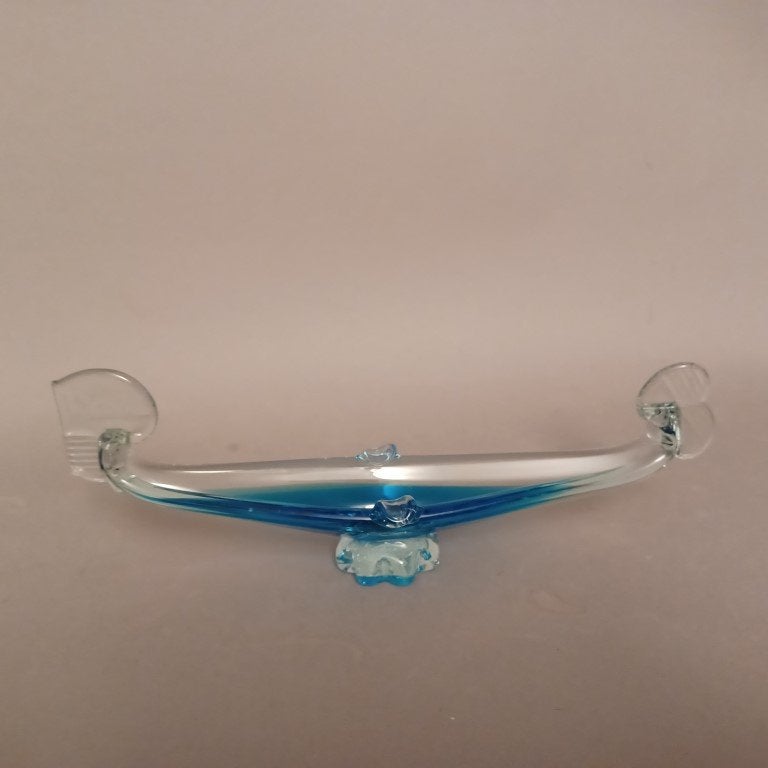 Murano kristal glas gondel uit Venetie - vintage, Ophalen of Verzenden