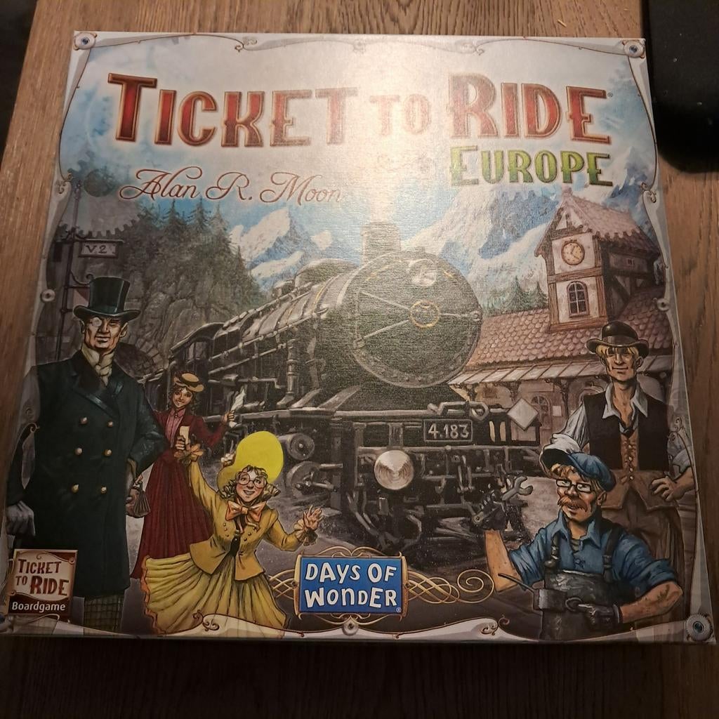 Ticket to Ride Europe Bordspel - Zo goed als nieuw, Drie of vier spelers, Ophalen of Verzenden, Zo goed als nieuw, Days of Wonder