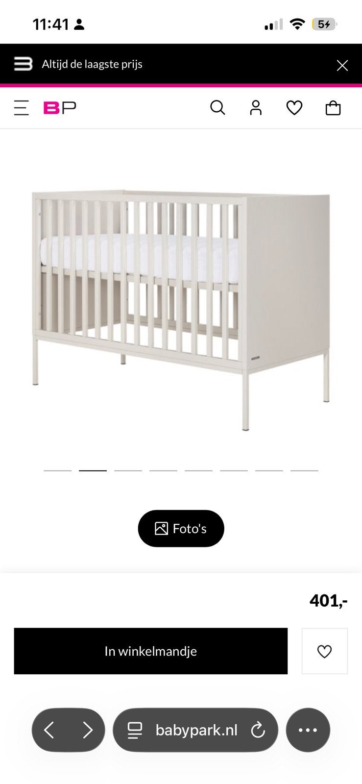 Foto 6 van Kinderbed 70x140 oatmeal Kidsmill Amy