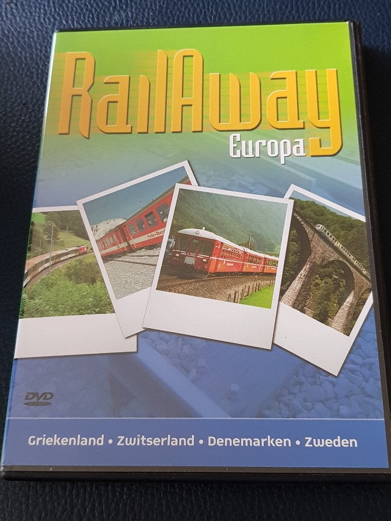 3x rail away , europa , noorwegen denemarken zweden, zwitser, Cd's en Dvd's, Dvd's | Documentaire en Educatief, Alle leeftijden