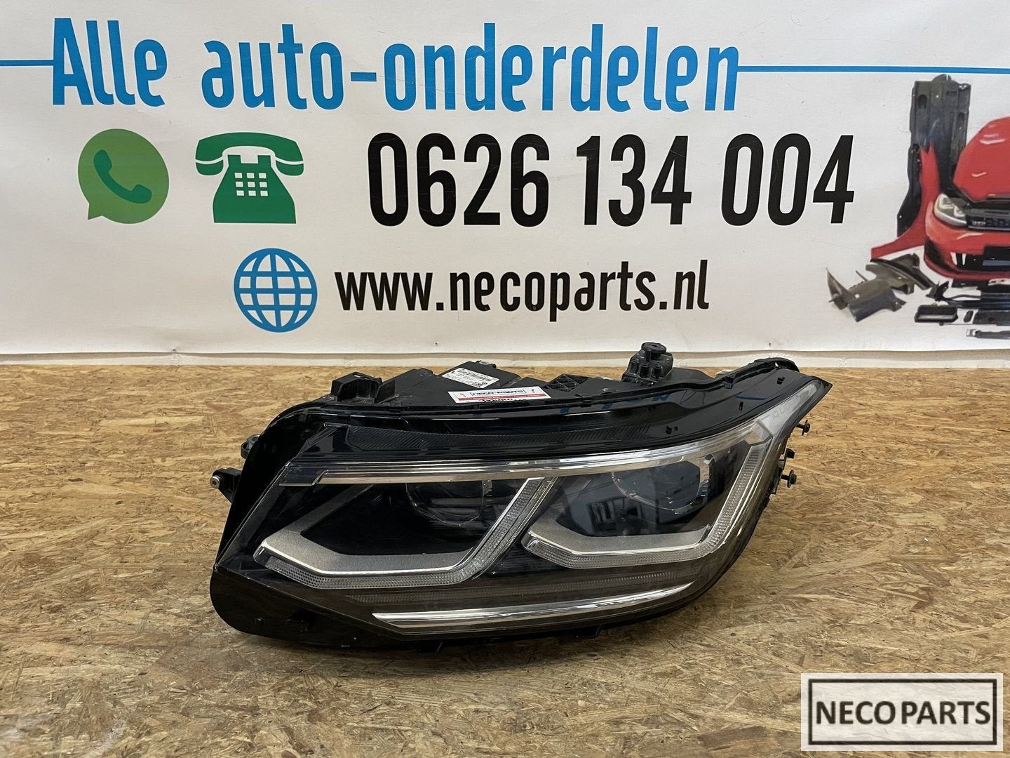 VW TIGUAN 5NB FACELIFT VOL LED KOPLAMP LINKS 5NB941081C, Gebruikt, -, Volkswagen, -