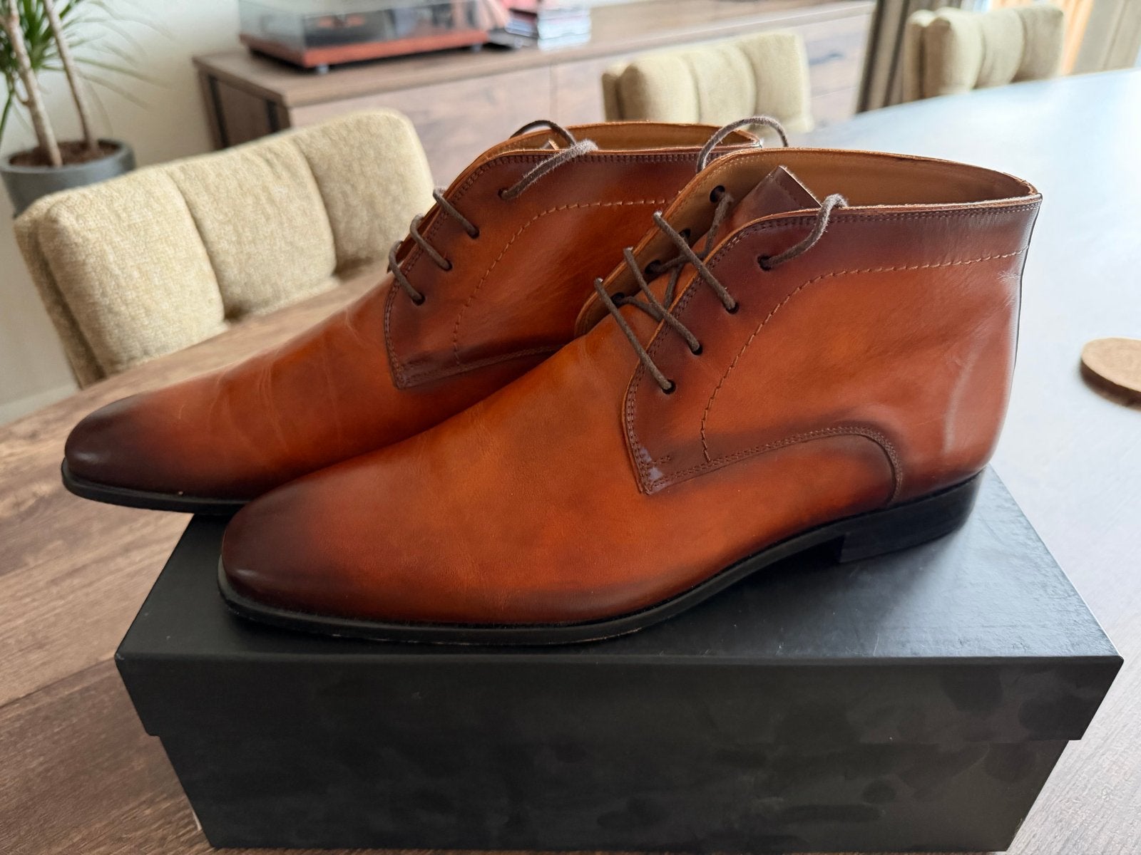 Nieuwe handgemaakte leren veterschoenen maat 42, Kleding | Heren, Schoenen, Bruin, Verzenden, Nieuw, Veterschoenen