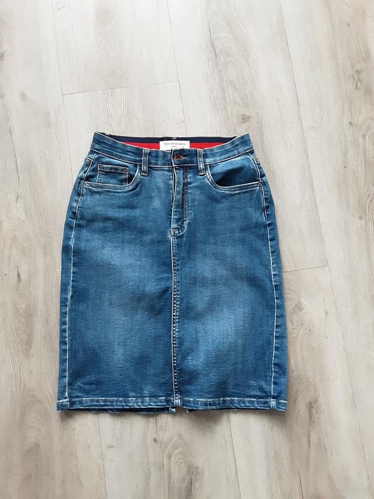 Mooie spijkerrok van stevige elastische stof. Maat M., Kleding | Dames, Rokken, Ophalen of Verzenden, Zo goed als nieuw, Blauw