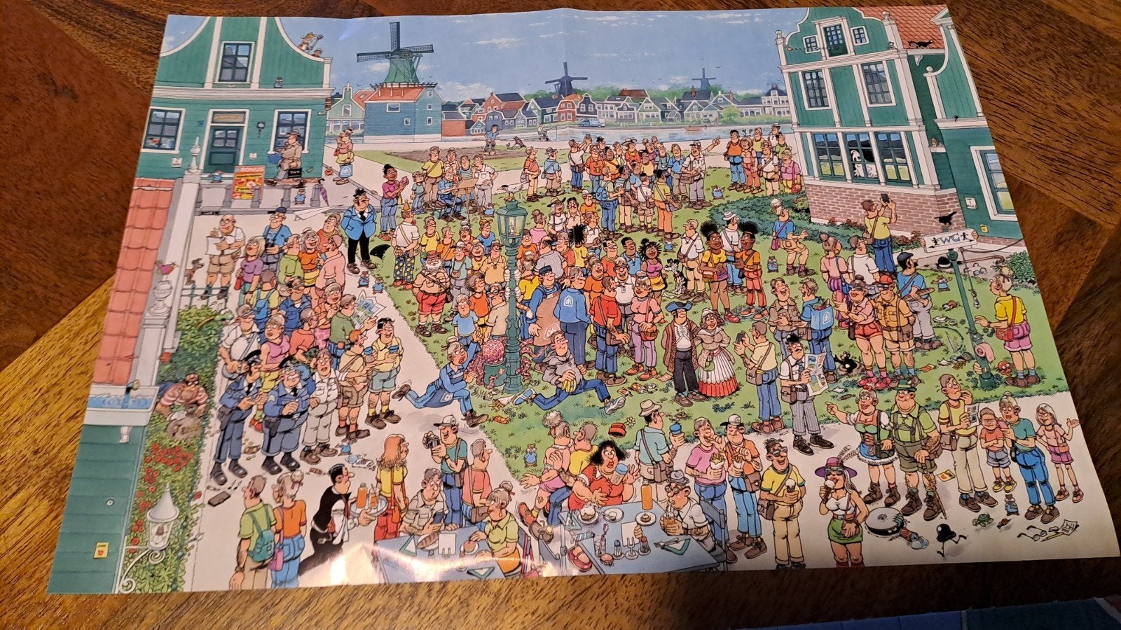 Jan van Haasteren Albert Heijn op de Zaanse Schans, Ophalen of Verzenden, 500 t/m 1500 stukjes, Zo goed als nieuw, Legpuzzel