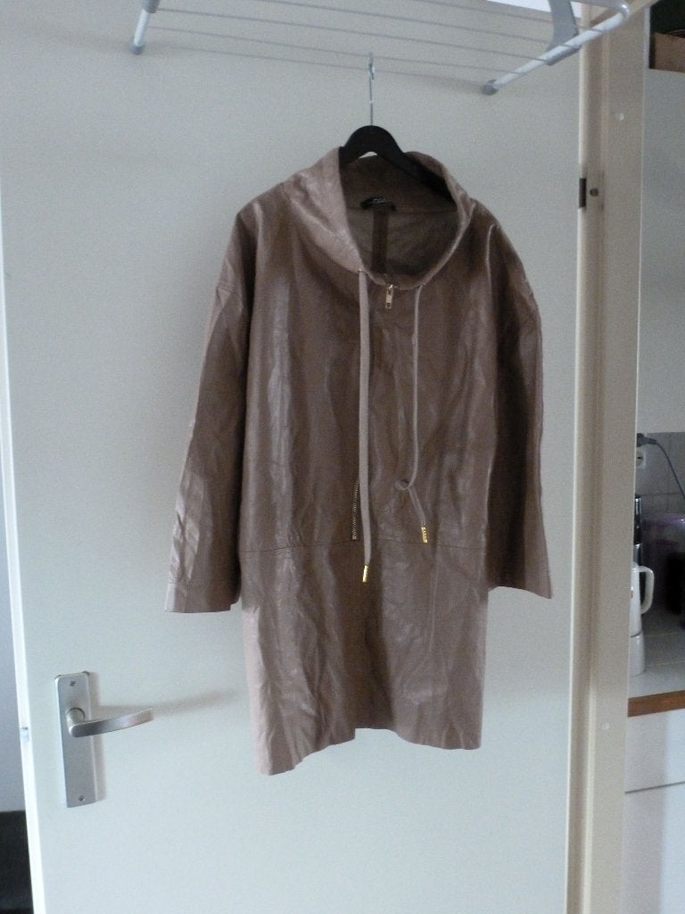 blouse NORAH imitatie leer camel 44 -GRATIS zend, Verzenden, Nieuw, Maat 42/44 (L), Overige kleuren