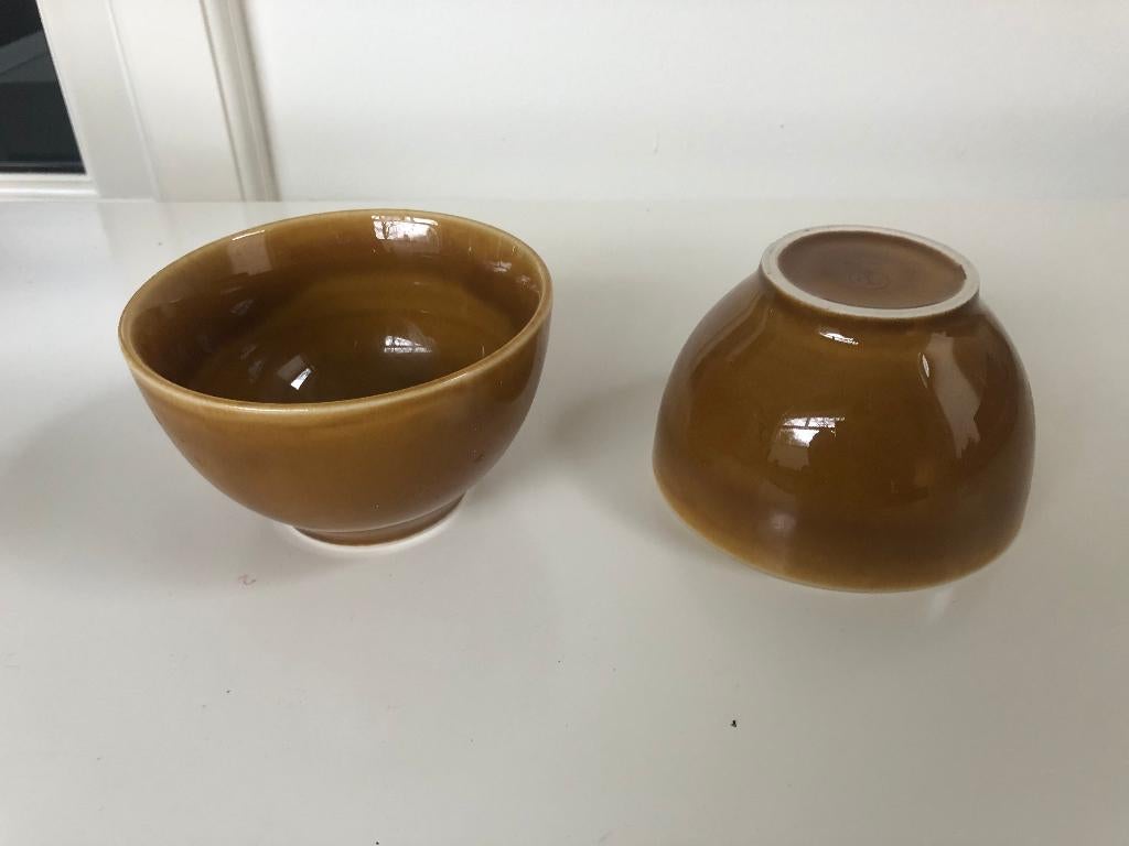 B055 Mooie retro schaaltjes Colditz, Gebruikt, Ophalen of Verzenden, Schaal of Schalen, Overige stijlen