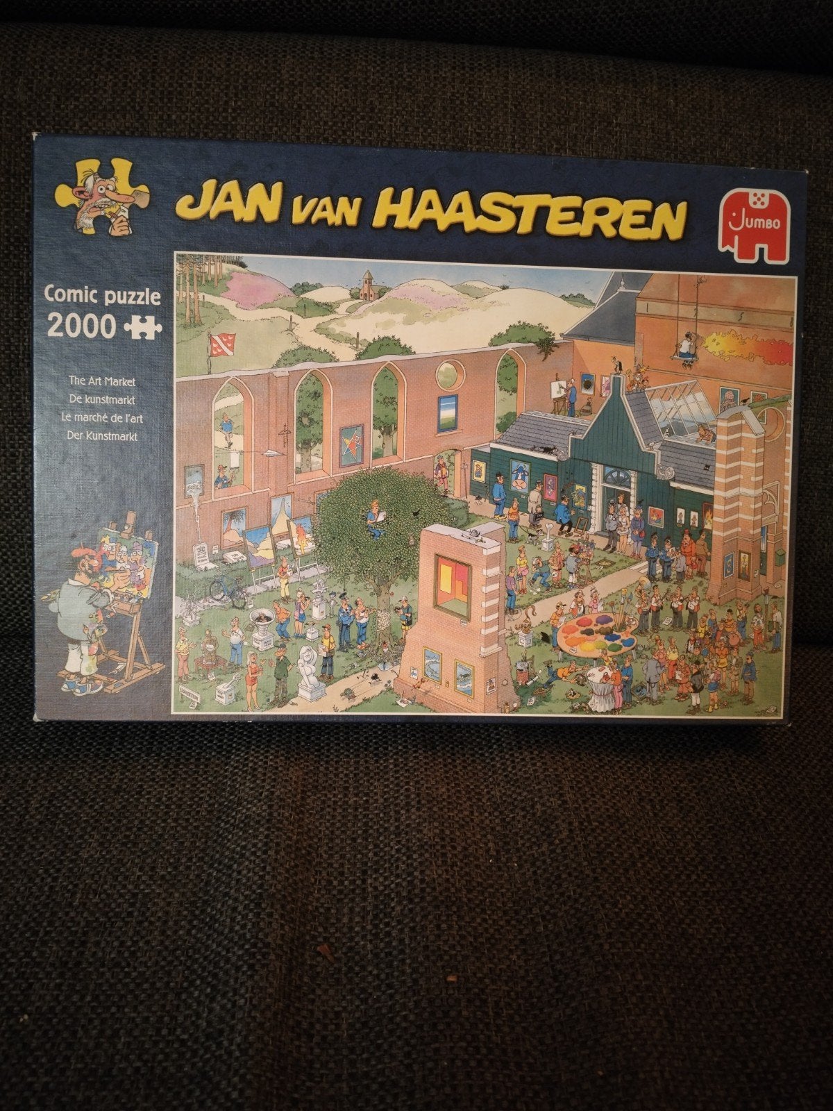 Jan van Haasteren puzzel De Kunstmarkt, Ophalen, Meer dan 1500 stukjes, Zo goed als nieuw