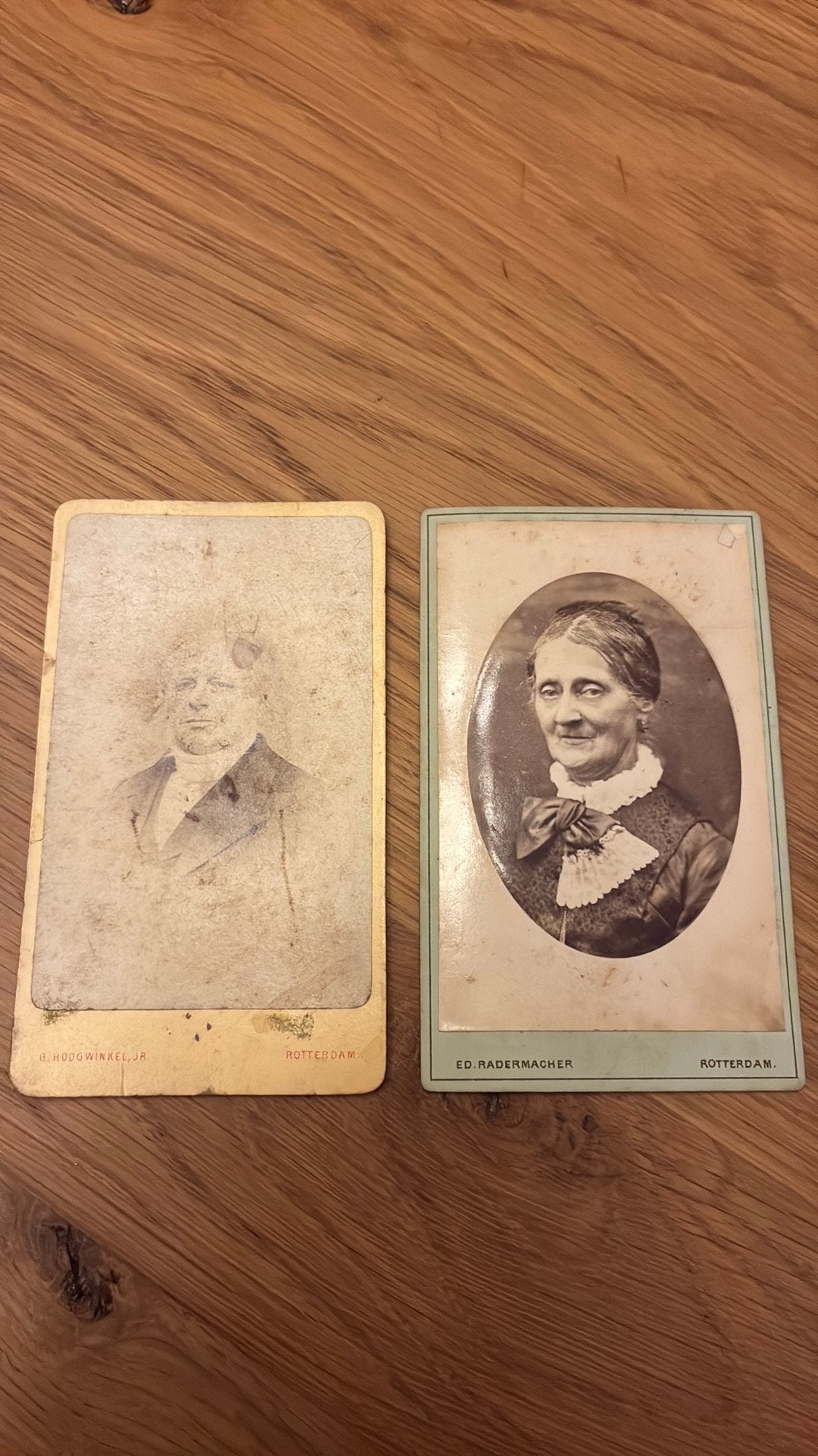 Set CDV Rotterdam: Echtpaar, Verzenden, Voor 1940, Gebruikt, Overige onderwerpen