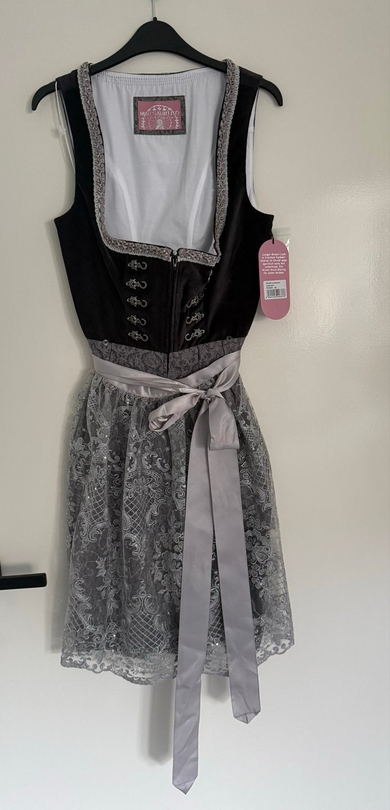 Stockerpoint dirndl - maat 42, Maat 42/44 (L), Nieuw, Ophalen of Verzenden, Grijs