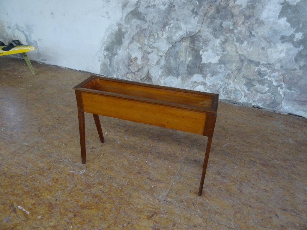 Houten plantenbak jaren 60, Tuin en Terras, Bloembakken en Plantenbakken, Ophalen, Balkon, Zo goed als nieuw, 60 tot 100 cm