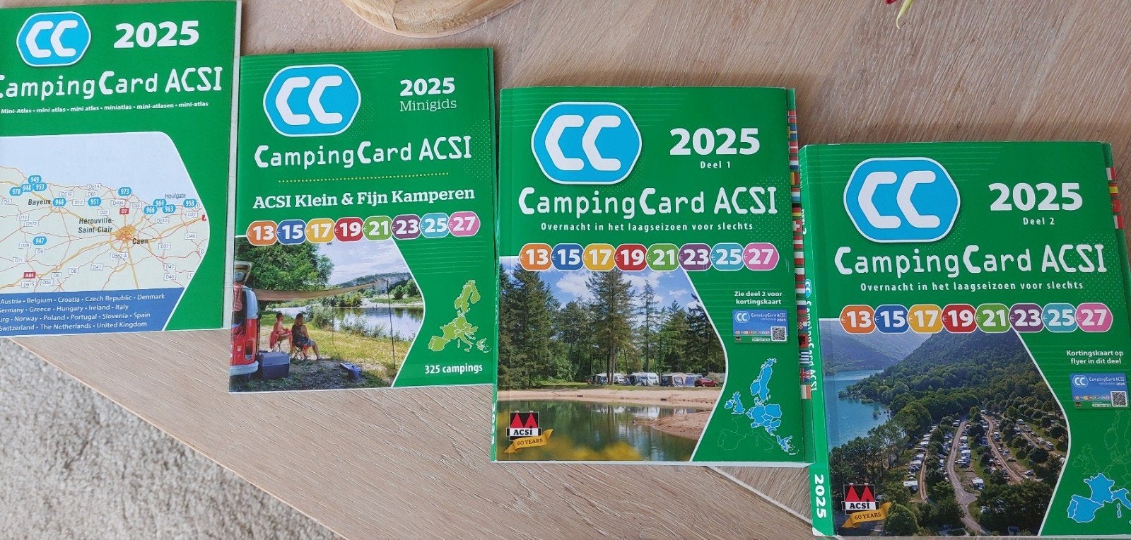 4 boekjes vol met leuke campings acsi, Overige merken, Europa, Nieuw, Ophalen of Verzenden
