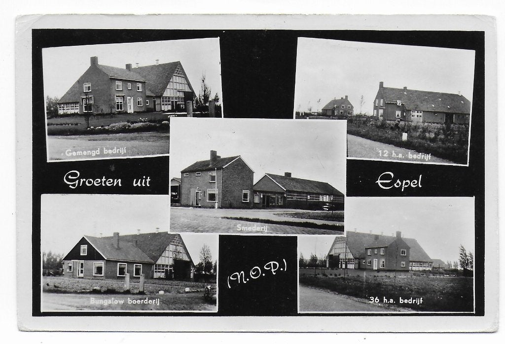 Espel Gelopen Ansichtkaart ( B7756), Ophalen of Verzenden, 1960 tot 1980, Gelopen