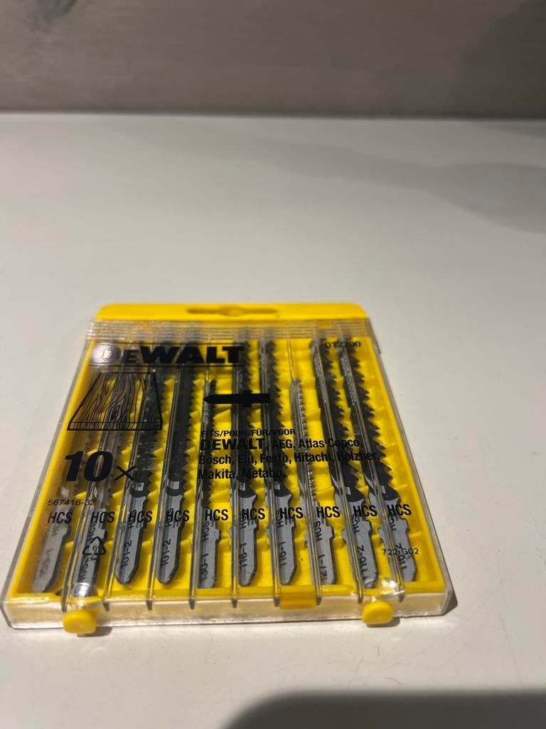 DeWalt Decoupeerzaagbladen Set 10 Stuks HCS, N, N, Nieuw, Ophalen of Verzenden