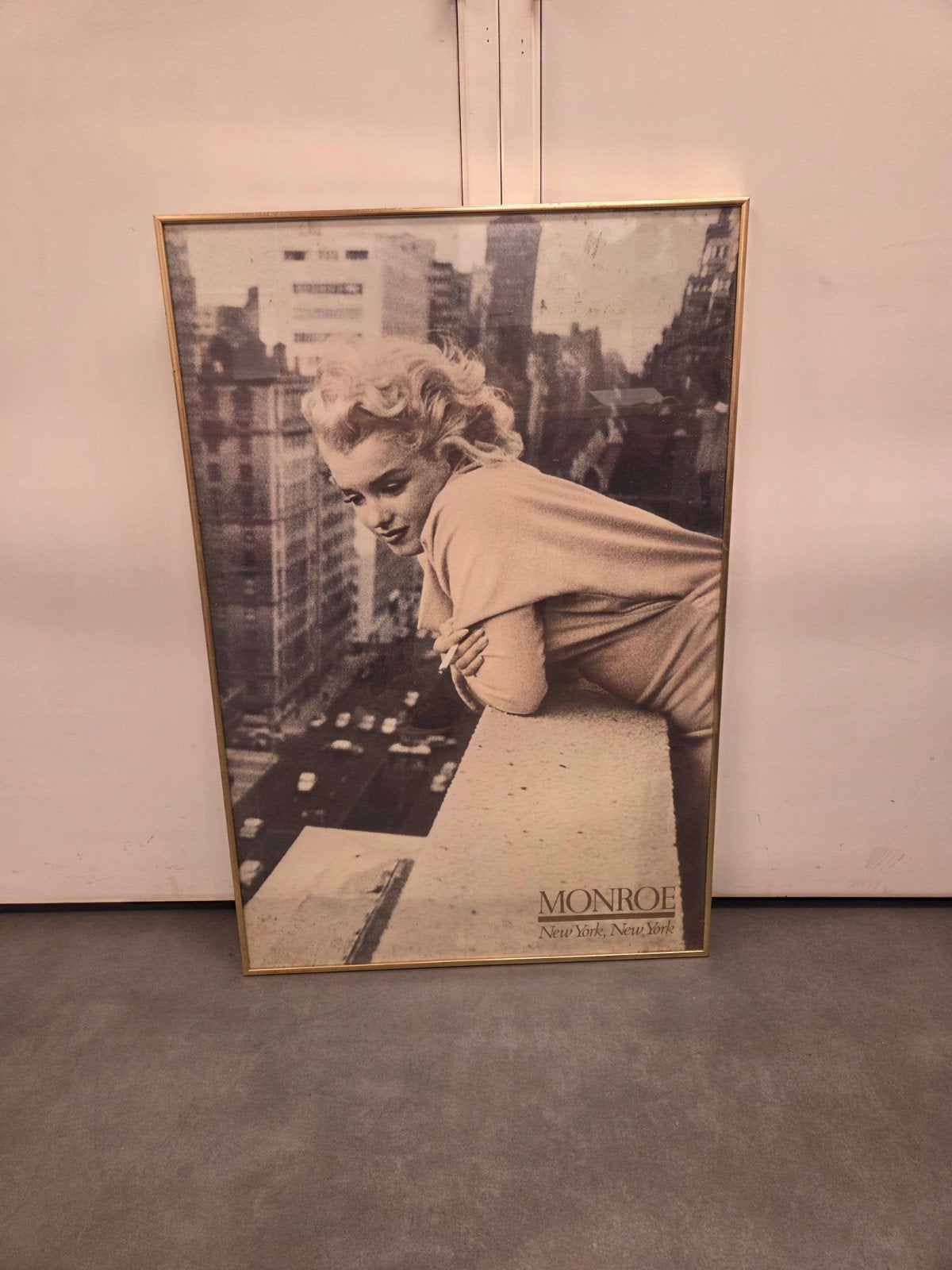 Marilyn Monroe New York, New York ingelijste poster, Ophalen of Verzenden, Poster, Fotografie, Ingelijst