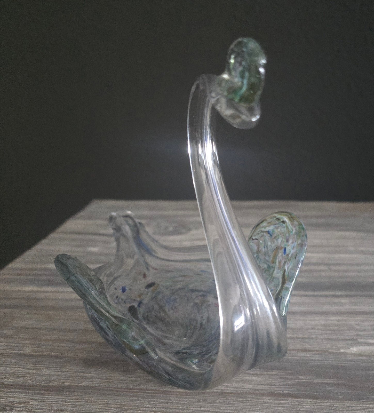 Murano stijl glazen zwaan - decoratief object, Ophalen of Verzenden