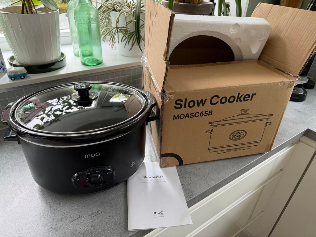 MOA Slowcooker MOASC65B - Nieuw in doos, Witgoed en Apparatuur, Slowcookers, Ophalen of Verzenden, Nieuw