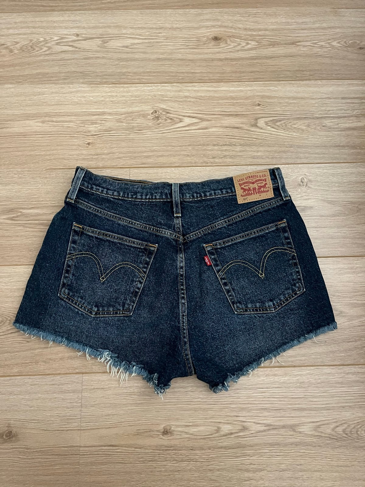 Levi's 501 Korte Spijkerbroek W31, Ophalen of Verzenden, Gedragen, Blauw, W30 - W32 (confectie 38/40)