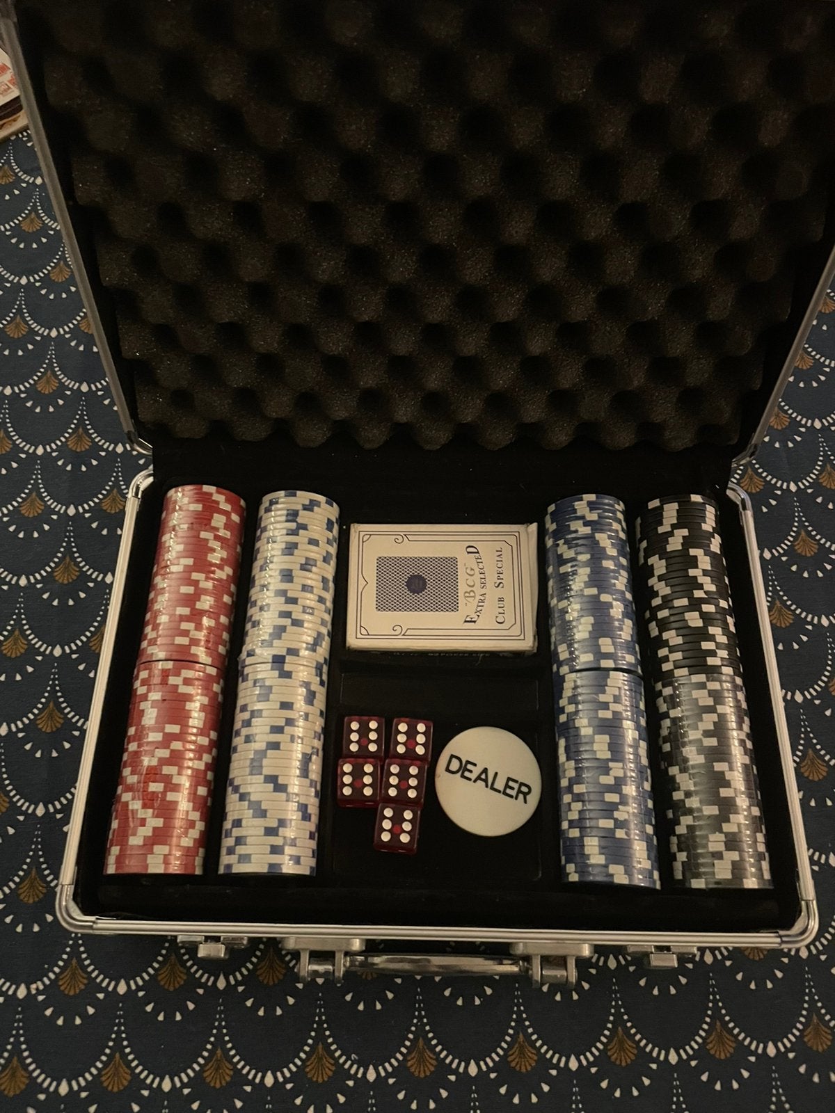 Pokerset, Ophalen, Gebruikt