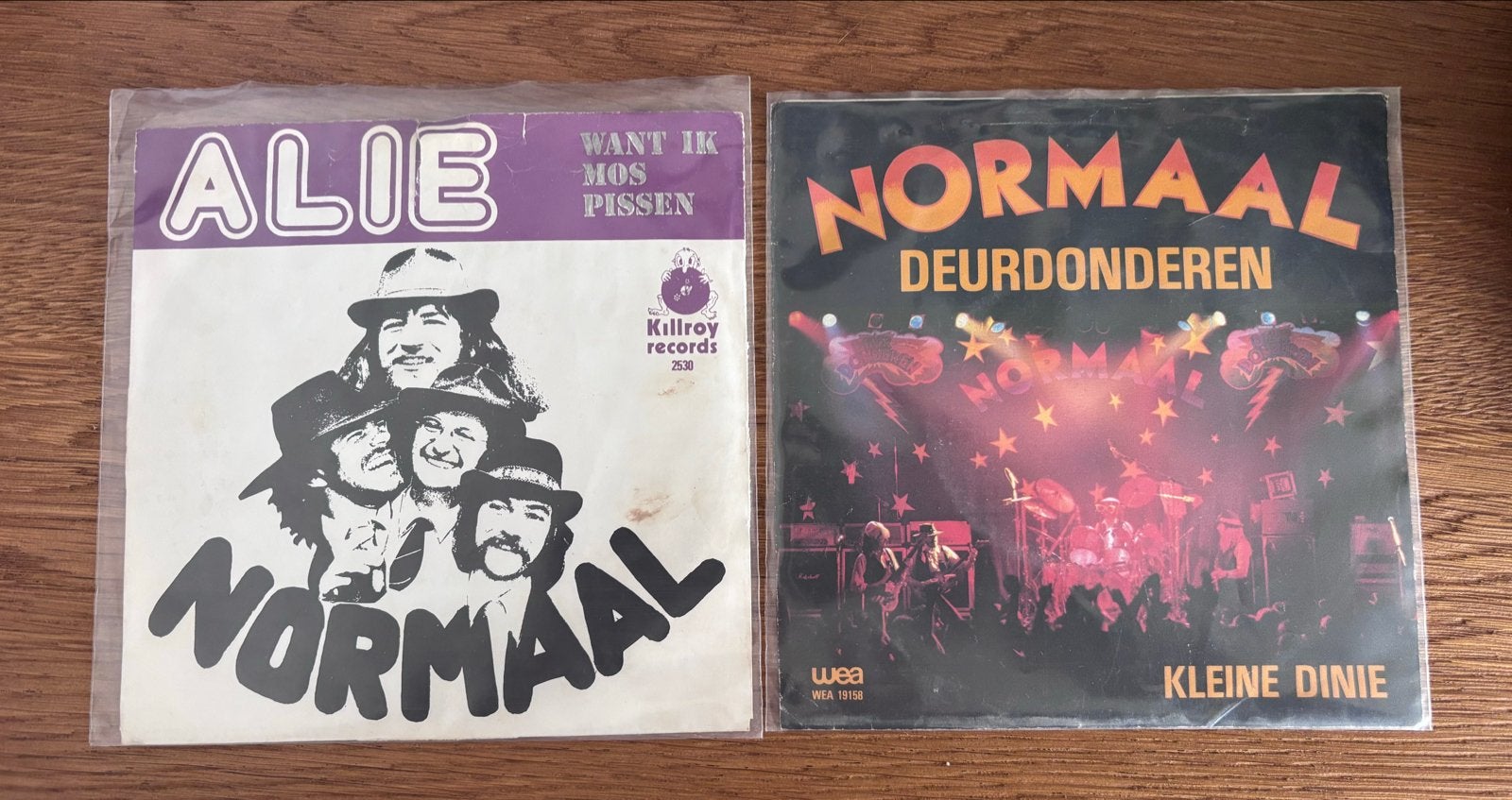 Normaal Singles: Alie / Deurdonderen (2 stuks), Cd's en Dvd's, Vinyl Singles, Gebruikt, Originele persing, 7 inch, Single