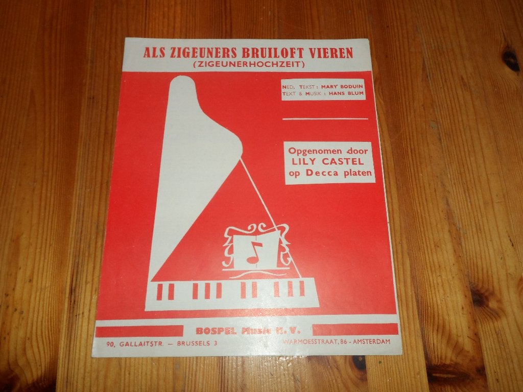 Als zigeuners bruiloft vieren - blum / boduin, Gebruikt, Gitaar, Ophalen of Verzenden, Artiest of Componist