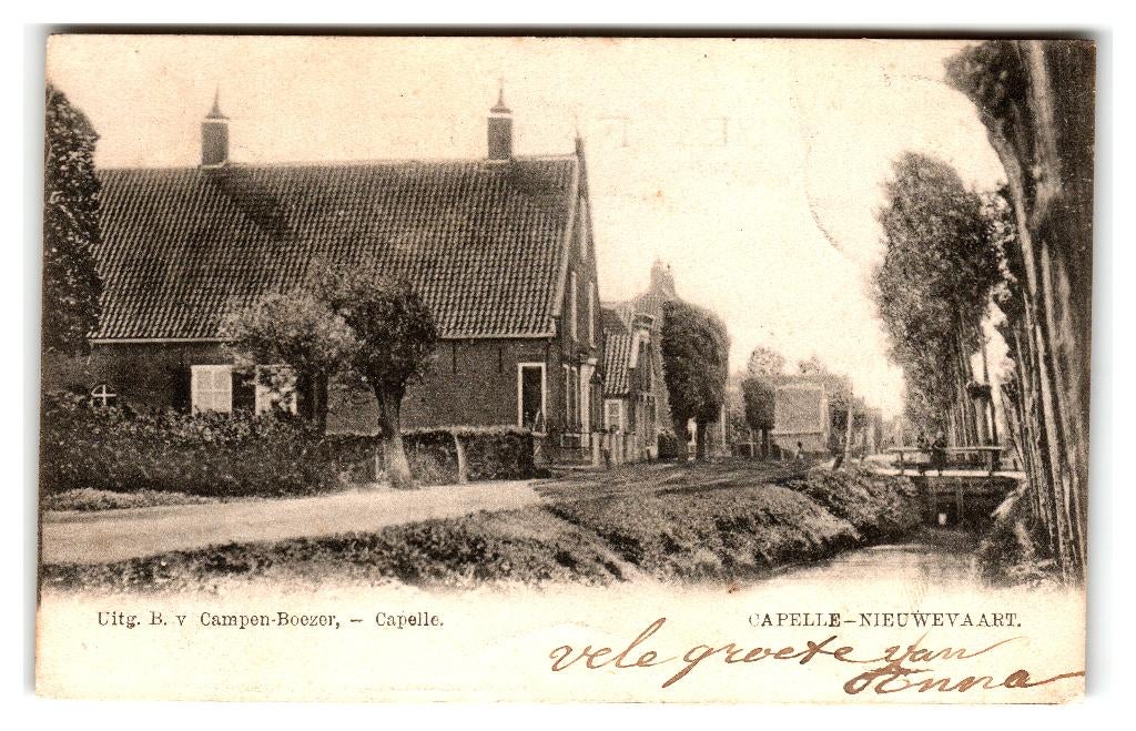 Sprang-Capelle, Capelle, Nieuwevaart, Ophalen of Verzenden, Voor 1920, Gelopen, Noord-Brabant