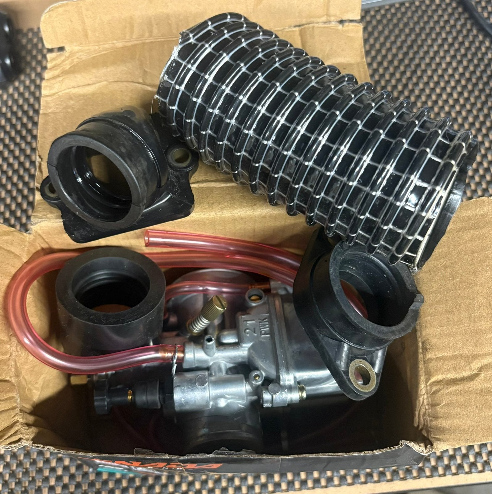 Pwk 21mm inc spruitstuk/aanzuigbuis handchoke, Ophalen of Verzenden, Nieuw, Overige modellen