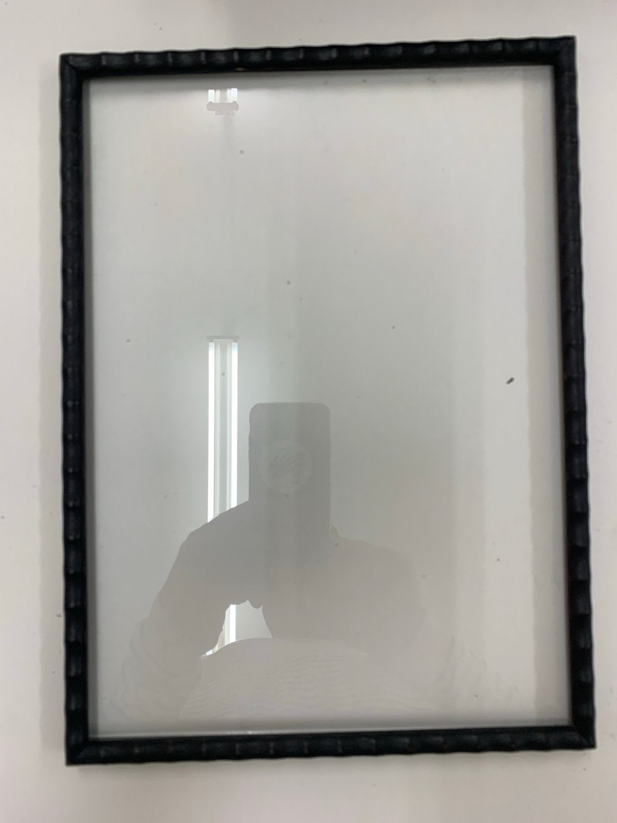 Vintage houten lijsten met een faux bamboe motief., Ophalen, Overige materialen, Gebruikt, Fotolijst