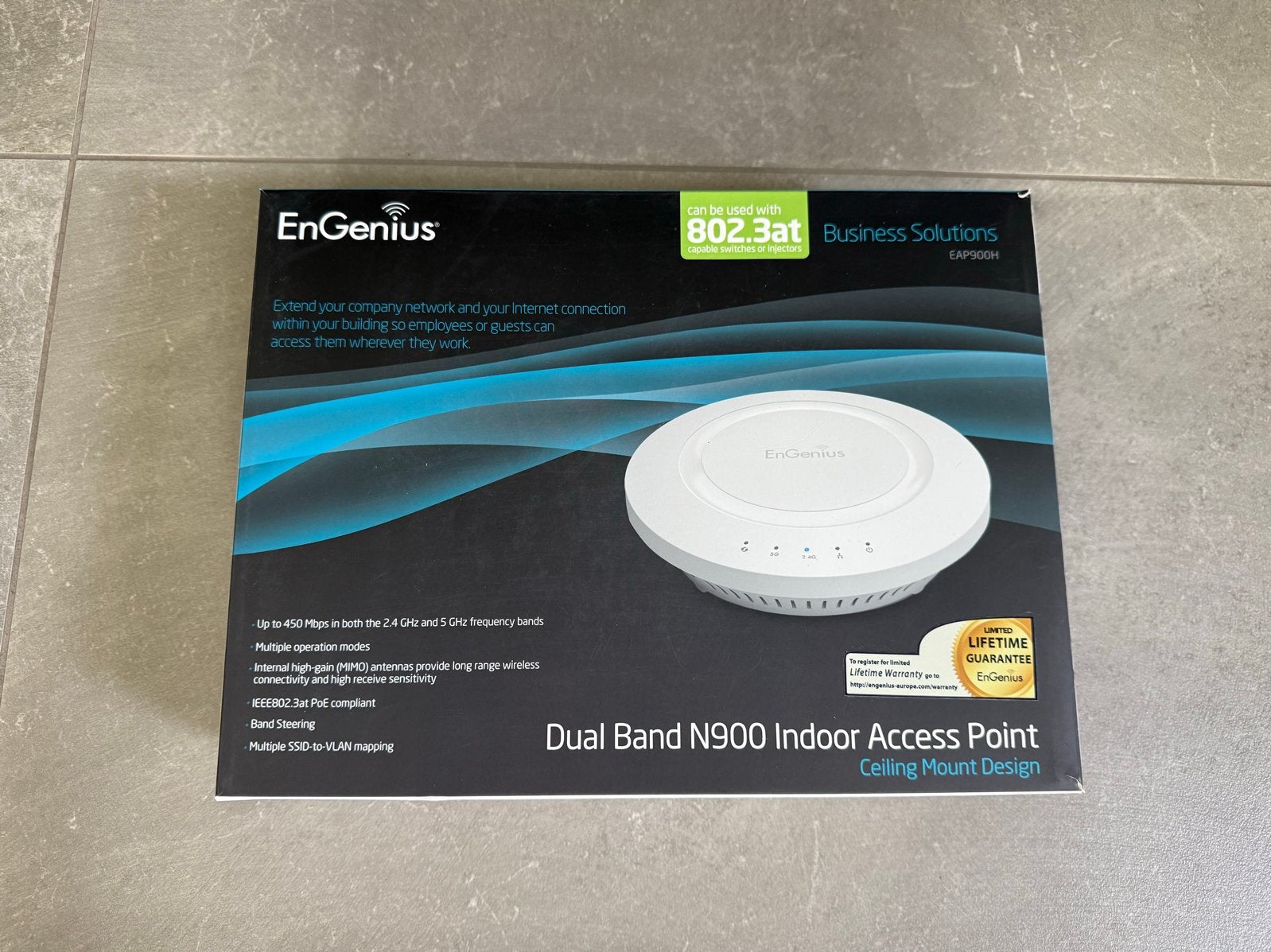 EnGenius Dual Band N900 Indoor Access Point, Computers en Software, Routers en Modems, Ophalen of Verzenden, Gebruikt, Router