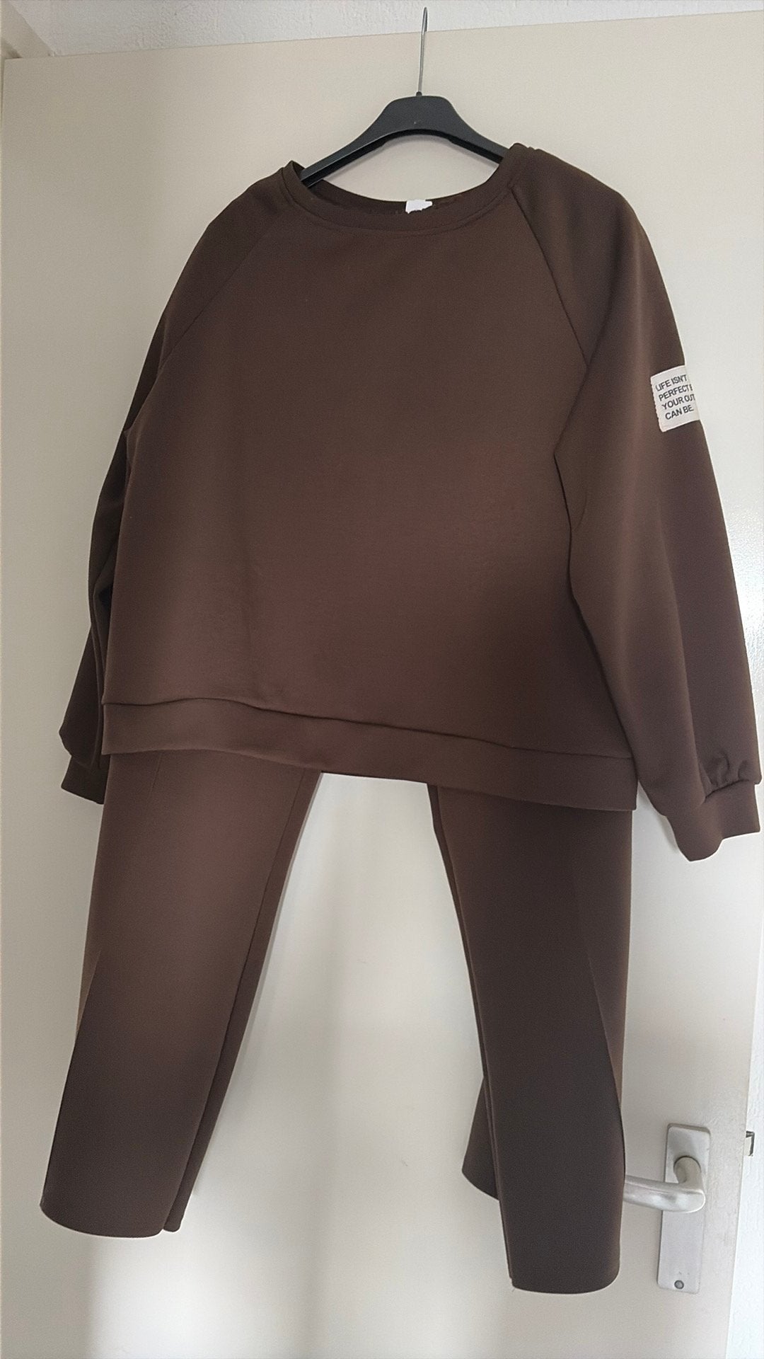 2 delig pak maat L, Kleding | Dames, Ophalen of Verzenden, Zo goed als nieuw, Maat 42/44 (L), Bruin