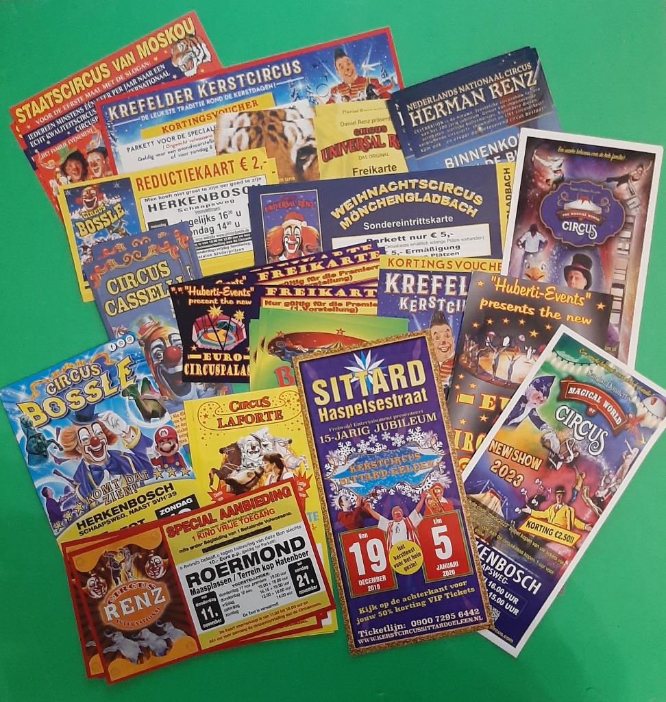 Circus folders, Boeken, Catalogussen en Folders, Ophalen of Verzenden, Nieuw, Folder