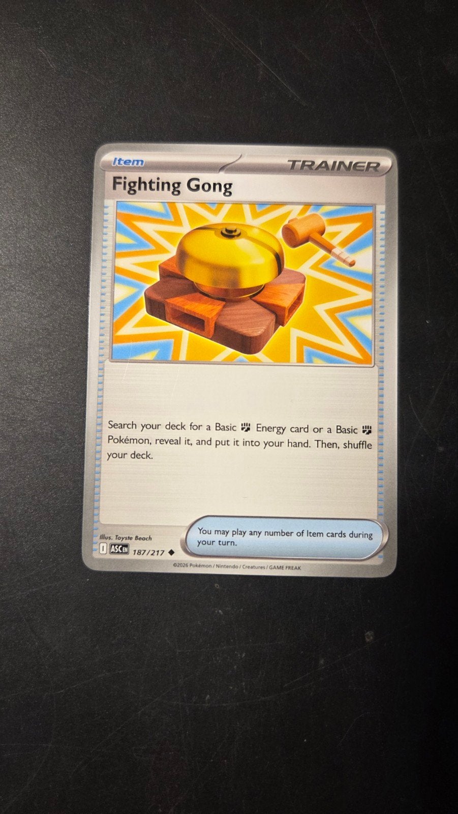 Pokémon TCG: Fighting Gong 187/217 Ascended Heroes, Verzenden, Zo goed als nieuw, Losse kaart
