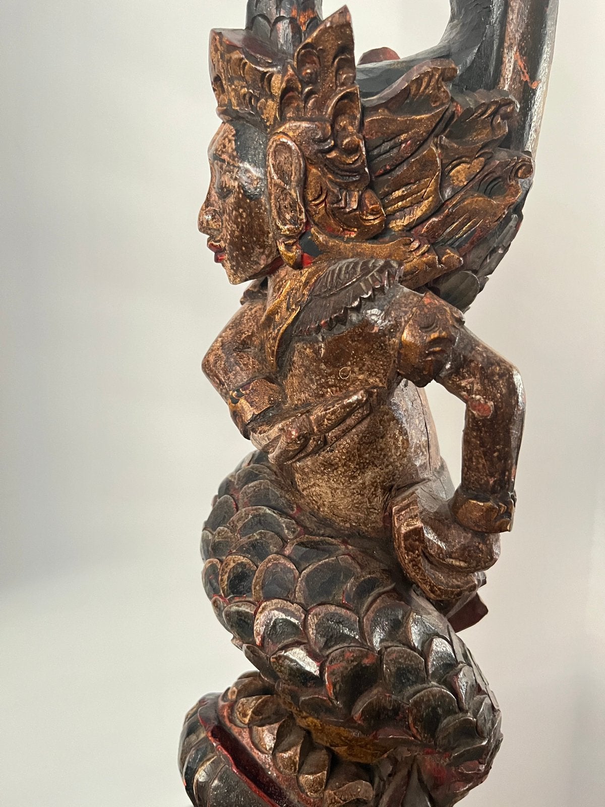 Beeld bali houtsnijwerk, Ophalen of Verzenden