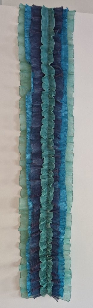 Sjaal, groen/blauw, Kleding | Dames, Mutsen, Sjaals en Handschoenen, Ophalen of Verzenden, Zo goed als nieuw, Maat 46/48 (XL) of groter