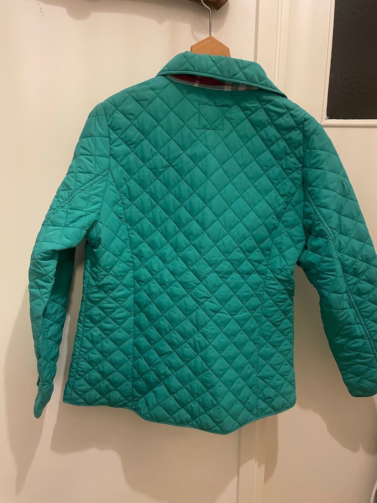 Mongo gewatteerde jas in turquoise - Maat M, Ophalen of Verzenden, Zo goed als nieuw, Maat 42/44 (L), Groen