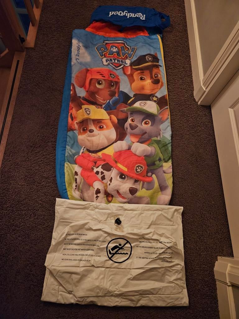 ReadyBed Paw Patrol Slaapzak en Luchtbed in één, Ophalen of Verzenden, Gebruikt