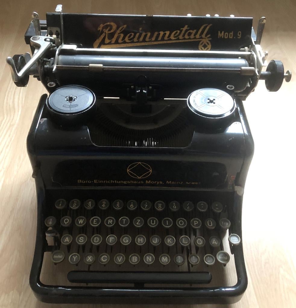 typemachine - Rheinmetall Mod. 9 - rond 1929 - OPHALEN, Diversen, Typemachines, Ophalen of Verzenden, Zo goed als nieuw