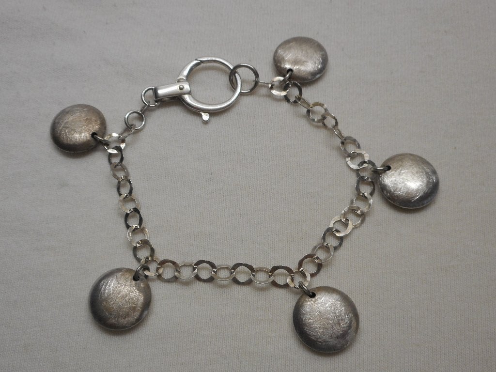 Zilveren horloge ketting met bedels  nr.410, Sieraden, Tassen en Uiterlijk, Antieke sieraden, Verzenden, Zilver, Overige typen