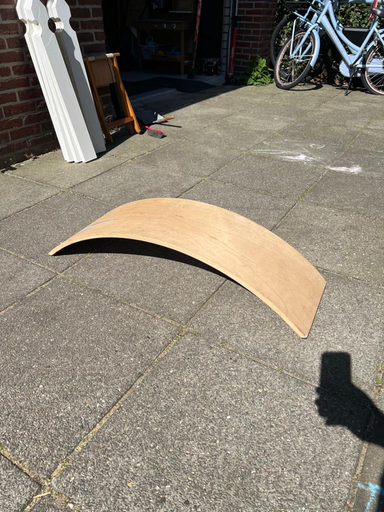 Domyos Balansbord - Houten Wobble Board voor Fitness, Ophalen, Gebruikt, Benen, Balansbord