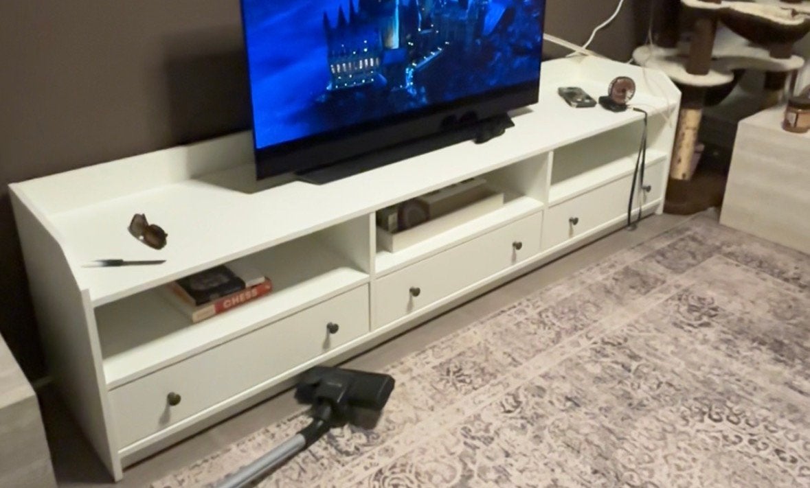 Ikea hauga tv meubel wit, Ophalen, Nieuw, 200 cm of meer, Minder dan 100 cm