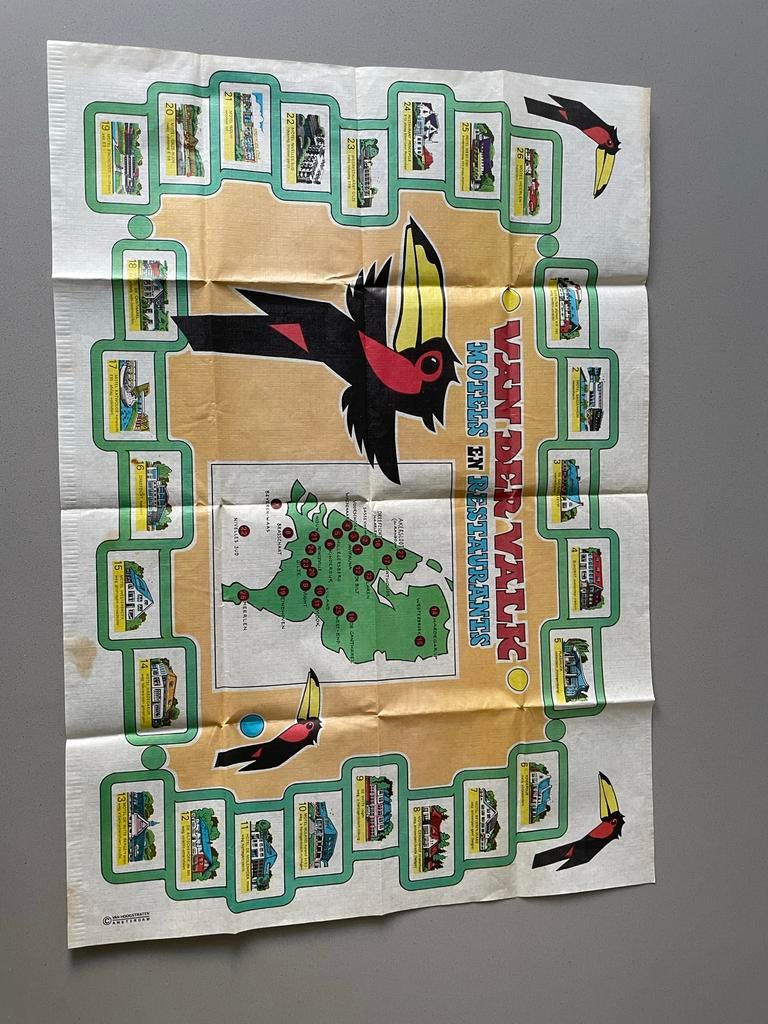 Placemat Van der Valk Hotels en Restaurants, Ophalen of Verzenden, Gebruikt
