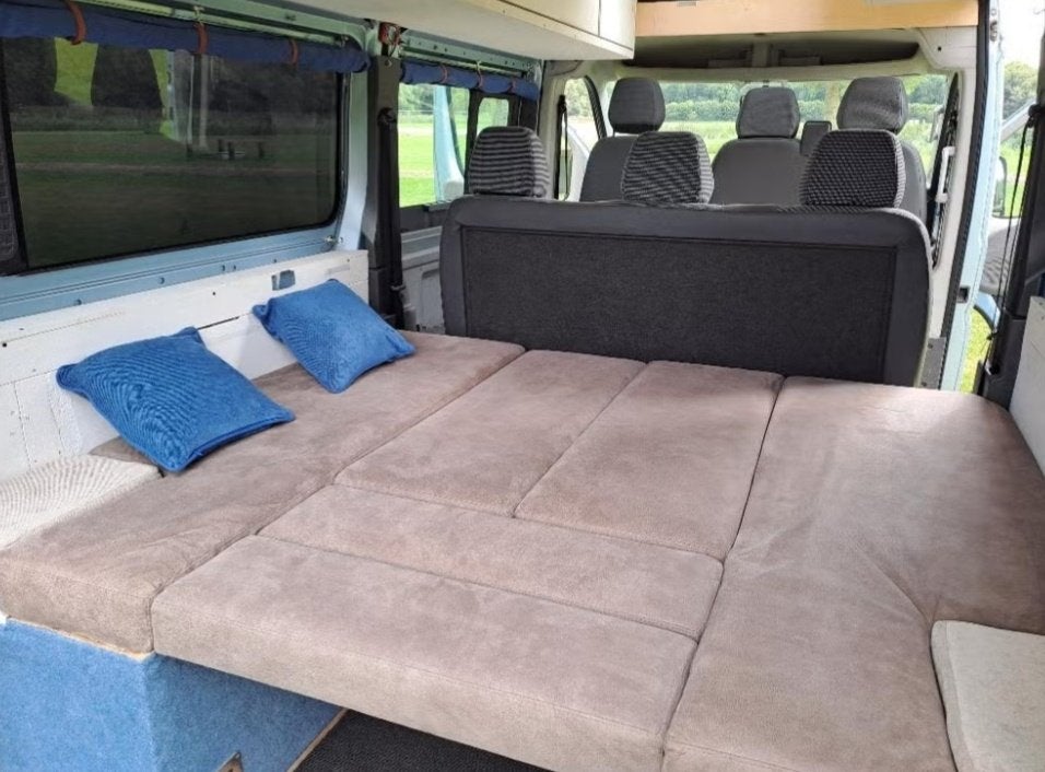Kussens voor (slaap)bank, Caravans en Kamperen, Ophalen, Gebruikt